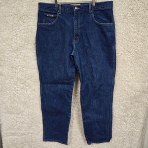 Schaefer Outfitter Ranch Hand Jeans Mens 38x30 Blue Denim Western Workwear‎ USA